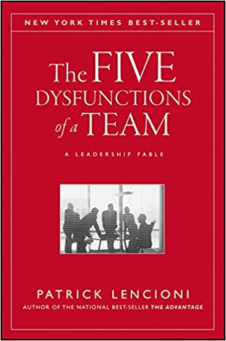 Book cover: The 5 dysfunctions of a team by Patrick Lencioni