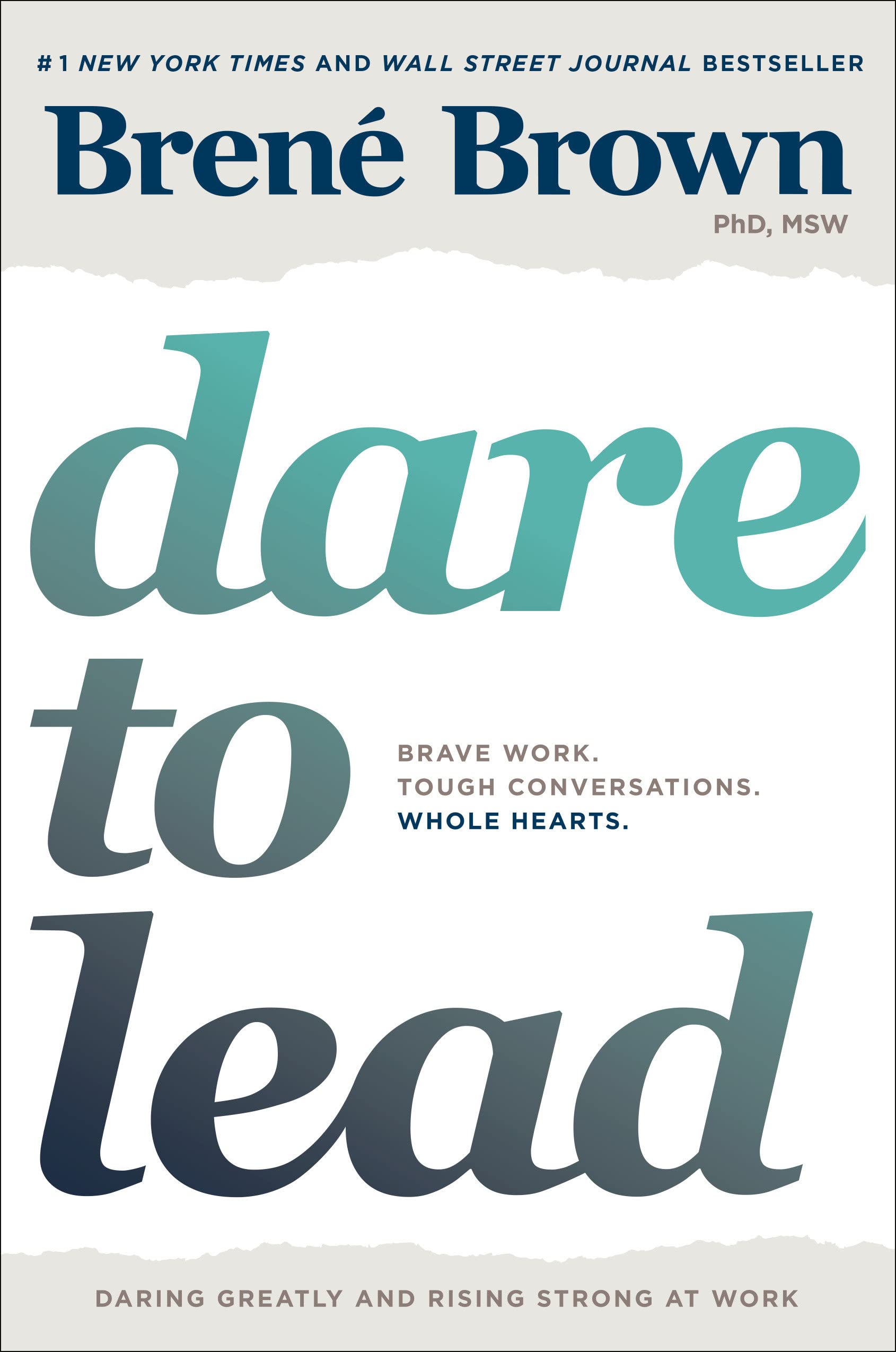 Book cover: Dare to Lead by Brené Brown