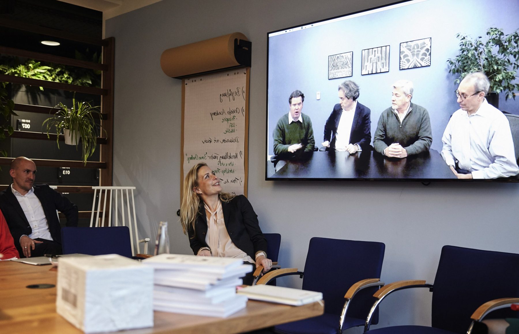 ORVIETO ACADEMY Header Visual: New Work; conference call meeting